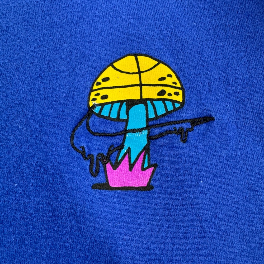 Nike Peace Love Basketball Graphic T-Shirt Blue 3XL Psychedelic Mushroom Tee‎ - Picture 5 of 10